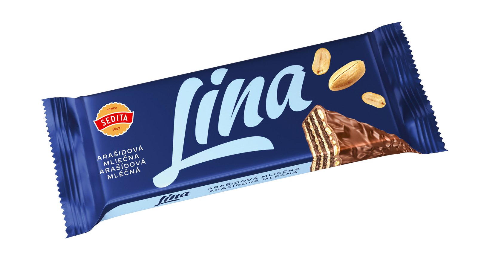 LINA MILK a traditional layered wafer bar